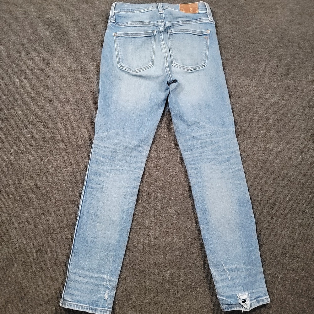 Madewell Women Slim Straight Jeans 28 Distressed Button Front - Picture 12 of 14